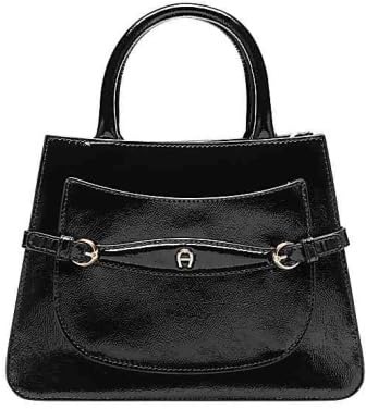 Aigner Handtasche Cavallo Lacca M, Schwarz