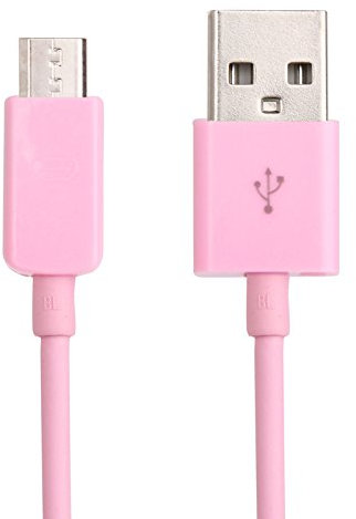 Huawei P8 Lite (2017) Câble Data Micro USB Rose 1 mètre pour Charge, synchronisation et Transfert de données.