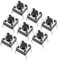 sourcing map 8 Stücke 6x6x4.3mm Platte Mini/Mikro/Klein PCB Druckknopf Schalter DIP DE