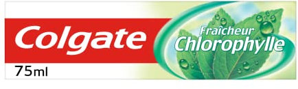 COLGATE - Chlorophyll-Zahnpasta – Zahnpasta mit Fluor- und Calcium-Formel – Tube mit 75 ml