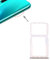 Compatible pour Huawei P30 Lite MAR-LX2 2019 Try Tray Plateau (Blanc Blanc) logement Porte-Carte Double SIM Carte SIM 1 + Emplacement SIM 2 ou traîneau pour Lecteur mémoire Micro SD