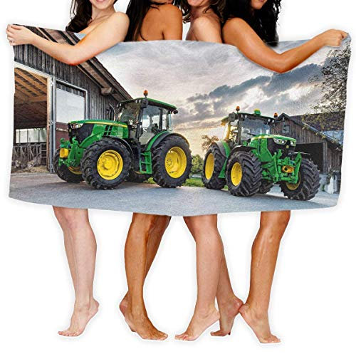 FSTGF PengMing Farm Traktor Premium 100% Polyester Großes Strandtuch, geeignet für Hotel, Schwimmbad, Fitnessstudio, Strand, natürlich, weich, schnell trocknend
