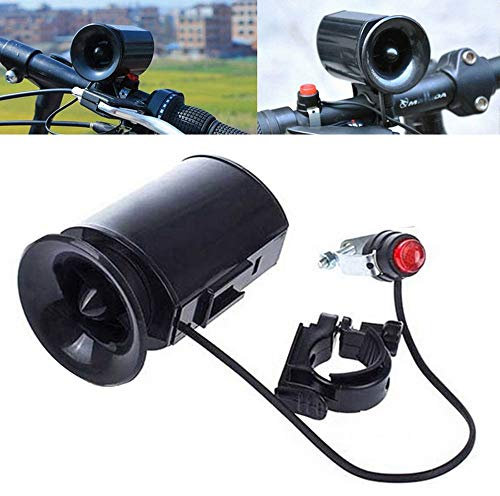 Turbobm 6 Sounds Ultra-Laute elektronische Fahrradklingel Fahrrad Hupe Sirene andlebar Ring Strong Loud Alarm Bell Safety Siren Ultra-Loud Bike Horn, Bicycle Bike Bell