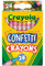 Crayola Confetti Crayons, Multi Color Crayons, Kids Coloring Supplies, 24 Count
