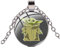 EC Trading Yoda Baby Glass Domed Metal Pendant Necklace