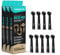 happybrush® Aufsteckbürsten für elektrische rotierende Zahnbürsten - Kompatibel mit R2, sowie Modellen anderer Hersteller - AllBlack - 3x3 Stück