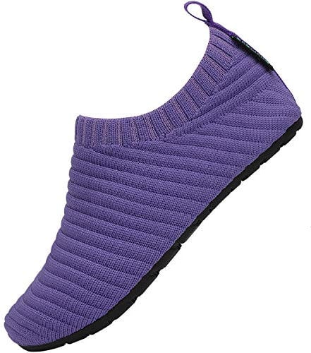 SAGUARO Chaussons de Enfants Doux Antidérapantes Pantoufle de Garçon Fille Respirant Léger Chaussettes Confortable Bébé Slippers Intérieur Extérieur, Slipper Violet 30/31