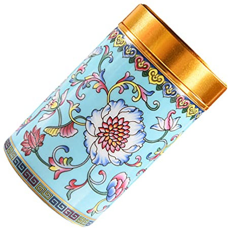 Cabilock Matcha Storage Keramik Küche Kanister mit Luftdichten Metall Deckel 80Ml Orientalischen Lebensmittel Lagerung Abdeckung Vintage Kanister T Zinn für Candy Vorratsdosen Mit Deckel 500g