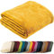 REDBEST Microfaserdecke Amarillo, Fleece-Wohndecke, Sofadecke gelb Größe 130x180 cm - kuscheliger Teddyfleece, extra weich warm, pflegeleicht, waschbar