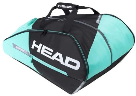 HEAD Unisex – Erwachsene Tour Team Padel Monstercombi Tennis Tasche, schwarz/Mint, One Size
