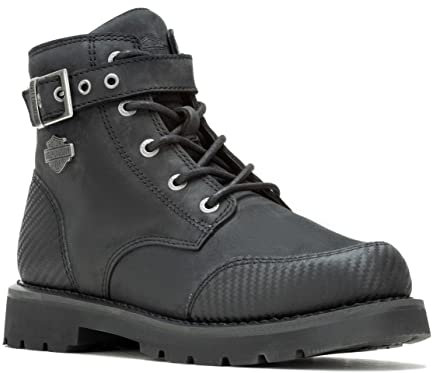 HARLEY-DAVIDSON Footwear Westmont - Stivali da moto da uomo con cinturino da 12,7 cm, nero, 44 EU