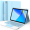 GreenLaw Custodia per iPad di 10a generazione con tastiera 2022, superficie antimacchia, connessione 2 BT, retroilluminazione a 7 colori, tastiera wireless staccabile per iPad di 10a generazione da