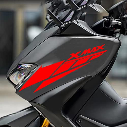 FEMEIN Vinile Riflettente Xmax 300 400 Adesivo Moto Logo Decalcomania per Yamaha (Color : Rot)