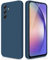 GiiYoon Coque pour Samsung Galaxy A54 5G Case en Silicone, Etui de Protection Antichoc Etui Housse Silicone Ultra-Mince avec Couche Intérieure en Fibre et Protection pour Caméra, Bleu