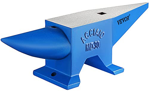 Mophorn Yunque de Acero 30KG, Yunque de Metal 66LBS, Yunque de Herrero Ideal para Metalúrgicos y Herreros para Remachar, Aplanar, Forjar y Formar Metal