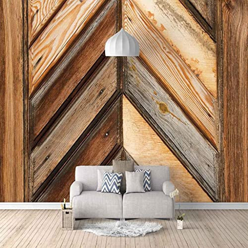 Tapete Wandbilder Alte Holzbretter Abziehbare Diy-Wandkunst-Wandbilder, Abziehen Und Aufkleben, Heimwanddekoration Für Schlafzimmer, Wohnzimmer, Klassenzimmer, Büro, Wan 350 (Breite) x 256 (Höhe) cm
