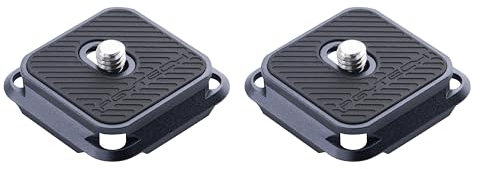 PGYTECH Snaplock Schnellwechselplatte kompatibel mit Arca-Swiss für Sony/Nikon/Fuji/DJI Quick Setup Mount mit 1/4 bis 3/8 Schraube, Gimbals, Schieberegler, Stativ Adapter (Zwei Platten)