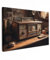 MuchoWow© Wandbilder 60x40 cm Schlafzimmer Home Deko Wohnung Bild Wohnzimmer Fotoleinwand Wand Bilder Leinwand Wall Decor Vintage - Radio - Alt - Schreibtischlampe
