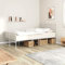Annlera Bettgestell 196x146x90,5cm Weiß Stahl Metallbett Schrankbett Boxspringbett Palettenbett Schlafzimmerbett Doppelbett Robusten Bettgestell Gästebett Klappbett Bodenbett Hochbett