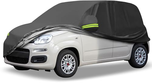QUARKZMAN wasserdichte Autoabdeckung für den Außenbereich, Vollabdeckung für FIAT Panda 2003-2022