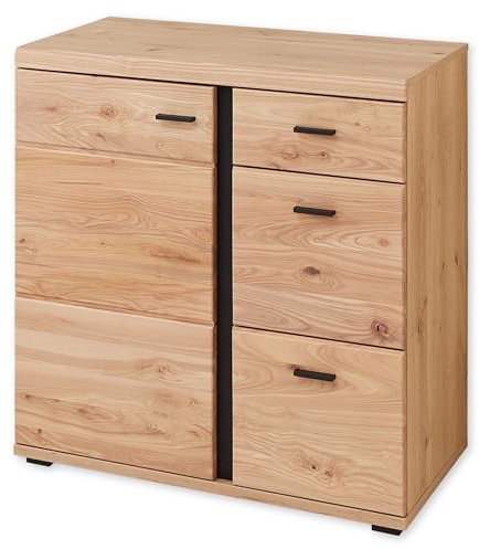 SONOS Kommode mit Schubladen in Altesche massiv, Old Artisan Oak Optik FSC-zertifiziert - Moderne Kommode mit viel Stauraum - 85 x 86 x 42 cm (B/H/T)
