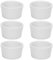 White Ceramic Ramekin For Sauce,Ceramic Souffle Dishes, Ramekins Oven Proof, Creme Brulee Dish for Cakes, Pudding, Ice Cream and Sauce,Air-fryer Safe,White-8cm -Set of 6