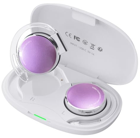 BEVCEFCC Wireless Headphones Bluetooth On Ear Open Ear Clip Headphones Ear Hook Wireless Earbuds Ear Hook Headphones with Microphone Clip Over Ear Bluetooth Earphones Wireless for Home
