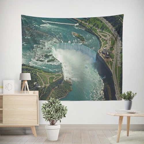 EHOMERY Wandbehang Zum Aufhängen Wandtuch Querformat Fallen Wandteppich Klein Wanddekoration Esszimmer Wohnzimmer Schlafzimmer Wandbehang Dekoration 100x70cm