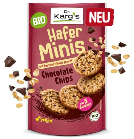 Dr. Kargs Hafer Minis Chocolate Chips mit Agavendicksaft gesüßt 85g