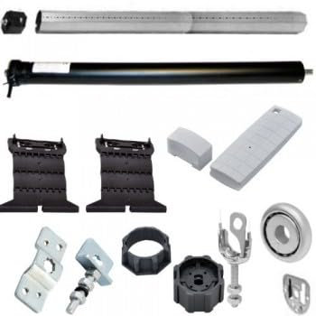 Kit Tapparelle Elettriche con Motore Radiocomandato 30NM / 60 kg con Telecomando | Automazione Tapparella Avvolgibile | Accessori Inclusi | Istruzioni in Italiano | Personalizzabile