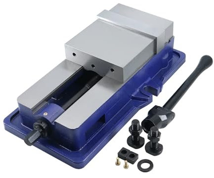 FUYUMIC Hardened Metal 6 Precision Milling Drilling Machine Bench Clamping Lock Down Vise 6 Inch Jaw Width Drilling Press Vice Clamp