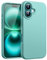 JETech Liquid Silicone Case for iPhone 16 6.1-Inch, Silky Soft Touch Full-Body Protective Phone Case, Anti-Scratch Shockproof Cover with Microfiber Lining (Teal)