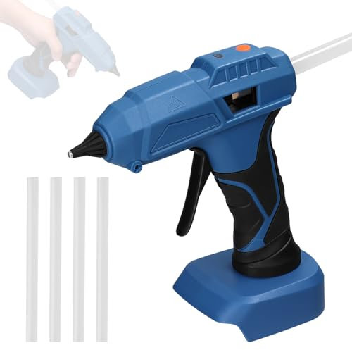 Professional Cordless Hot Melt Glue Machine Portable Home Use Hot Melt Glue Machine Craft DIY ing Kits with GlueSticks