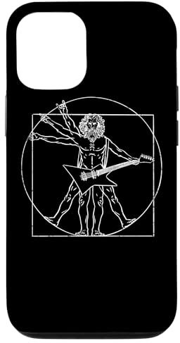 Black Metal & Hard Rock I Vitruvianischer Mensch Gitarrist Hülle für iPhone 13 Pro
