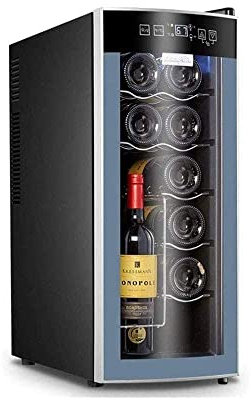 XNYXLPP Réfrigérateur - Refroidisseur de comptoir - Mini réfrigérateur à vin Compact autoportant, capacité de 12 Bouteilles, Commande numérique