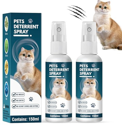 MNQAXZ Cat Deterrent Spray,Cat Spray for Furniture,Bitter Spray for Cats,Pet Behavior Training,Keeps Cats Away,Plant Extracts