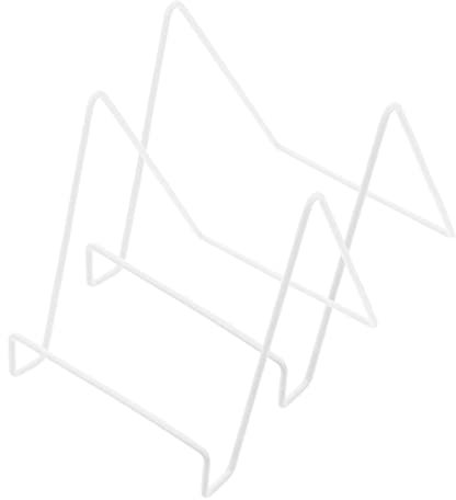 Artibetter 2stücke Multifunktionale Metall Fotoaufsteller Stabiler Bilderrahmen Halter Für Tischdekoration Weiß Für Zuhause Und Büro