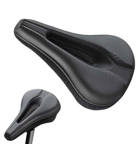 Gepolsterter Fahrrad-Sitzbezug – gepolstertes Sitzkissen, Fahrrad-Sattelbezug aus PU-Leder | Weicher Sitzbezug, rutschfestes Fahrradzubehör für Rennräder und Fahrradsitze