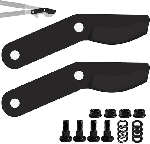 Aussio (2er-Pack) Astschere aus legiertem Stahl, Ersatzklingen mit Schrauben, kompatibel mit Fiskars Gartenschere, robuste große Gartenscherenklingen für Baumschnitt, Astschneiden und Gartengeräte