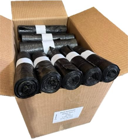 750 Bolsas Basura Papelera CIERRE FÁCIL SEDISAC PE 100% Reciclado UNE-EN15343 30L 55x55+5 20µm galga 80 NEGRA GTIN 8437027548468 Contribución al SCRAP RD 1055/2022 ENV/2025/54349 con 0,018 €/Caja