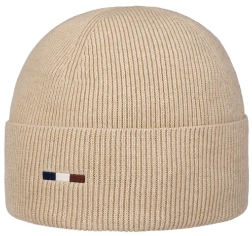 bugatti Beanie | Gestickte Flagge | OneSize | Unifarben | Mit Wollanteil
