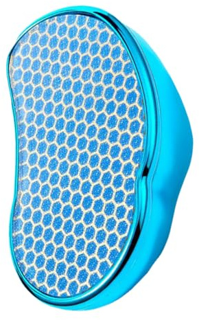 Fußpflegegerät aus Nano Glas, Blaue Mausform, Fußfeile | 1 Stück, Wiederverwendbar und Bruchfest, Angenehme Haptik, Kreatives Design