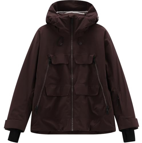 CMP Woman Jacket FIX Hood Damen Skijacke Winterjacke Wine rot