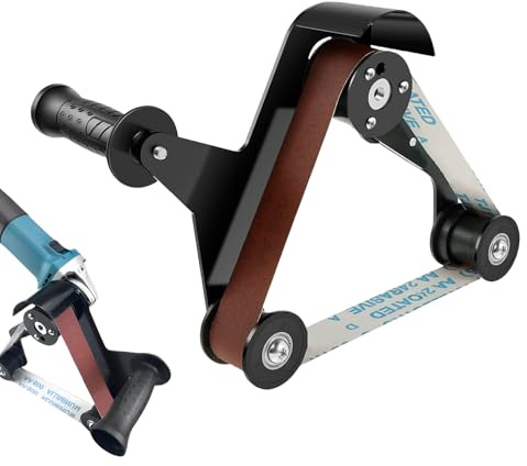Metallbearbeitungs-Schleiferaufsatz – Ergonomisches Bandschleifer-Set, Edelstahlrohr-Holzwerkzeug, Entfernung Von Rostgraten Und Kratzern, Schleif- Und Poliergerät | Winkelschleifer-Konverter Für Die