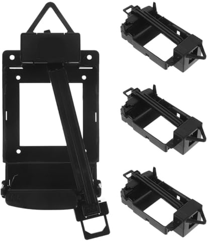 4 Stück Pendeluhrwerk Gehäuse, Schwarzes Ersatzteil für Pendeluhren