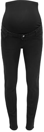 ONLY Damen Skinny Jeans Schwarz X_L/32 | Skinny Fit, Casual, Bei max. 40 grad waschen