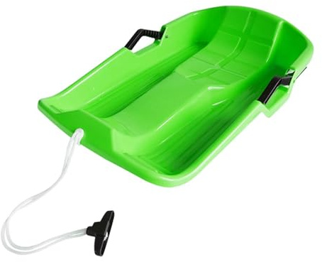 QUILSTM L'avventura attende la slitta da neve con scivolo sull'per gli appassionati di e pattinaggio con corda di trazione. È anche dotata di corda di, Verde, 65x42x14cm