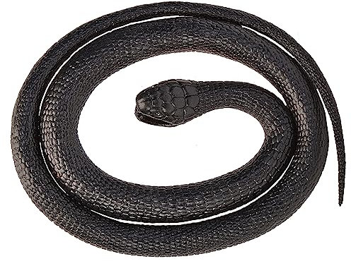 WILD REPUBLIC 20776 Gummischlange, Spiel, Schwarze Mamba, 117 cm, 46, Schwarz