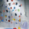 GUANYUAN TOYS 182,9 x 198,1 cm Wasserdicht Transparent Eva Unterwasserwelt Tropische Fische Badezimmer Vorhänge Dusche Badewanne Bildschirme