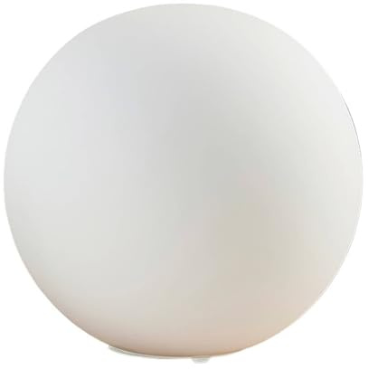 Lindby Tischlampe Rhona (Modern) in Weiß aus Glas (1 flammig, E27) - Tischleuchte Schreibtischlampe Nachttischlampe Wohnzimmerleuchte